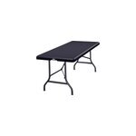 Table pliable anthracite 183x76cm en plastique robuste