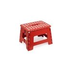 Tabouret repose - pied pliant rouge