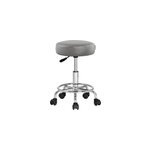 Tabouret � roulettes pivotant 360� gris