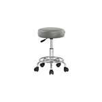 Tabouret  roulettes pivotant 360 gris