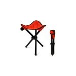 Tabouret tr�pied pliable camping p�che randonn�e - l�ger 420g - coloris rouge