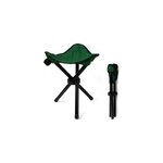 Tabouret tr�pied pliable camping p�che randonn�e - l�ger 420g - couleur vert