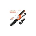 Taille - haie avec 2 embouts - tige t�lescopique et batterie lithium herbe buisson
