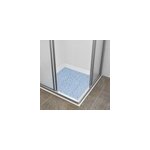 Tapis de baignoire douche antid�rapant bleu clair rectangulaire 53 x 52 cm