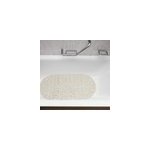 Tapis de baignoire douche antid�rapant cr�me ovale 66 x 35 cm salle de bain