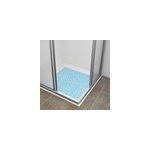 Tapis de baignoire douche antid�rapant turquoise rectangulaire 53 x 52 cm