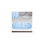 Tapis de bain bleu avec ventouses sur le dessous et surface antid�rapante
