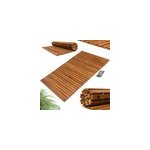 Tapis de bain en bois d'acacia huil� anti - d�rapants