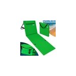 Tapis de plage 158cm x 56cm vert avec dossier r�glable