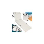 Tapis de plage beige 158x56x46cm rembourré Tapis de plage beige 158x56x46cm rembourré