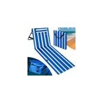 Tapis de plage bleu / blanc 158x56x45, 5cm