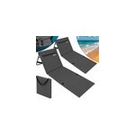 Tapis de plage, set de 2, anthracite 158x56x46cm rembourré Tapis de plage, set de 2, anthracite 158x56x46cm rembourré