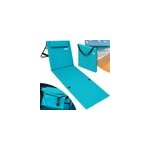 Tapis de plage turquoise 158x56x46cm rembourr