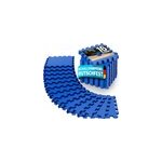 Tapis puzzle 16pcs bleu 180x180cm 3, 24m� en mousse