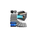 Tapis puzzle 18pcs bleu 30x30cm 1, 5 m en mousse