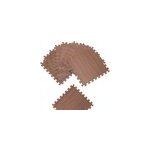 Tapis puzzle 8pcs aspect bois marron fonc 180x90cm