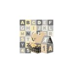 Tapis puzzle mousse gris 30x30 cm 86 pi�ces