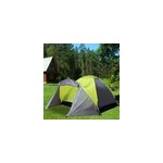 Tente igloo 3 - 4 personnes - camping randonn�e vacances - abside - jaune / gris