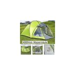 Tente igloo avec auvent 3 personnes 220 - 150 x 250 x 164 cm vert / gris camping