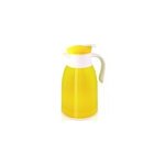 Thermos isotherme jaune / blanc - 1 litre - boissons chaudes froides - caf� th�