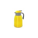 Thermos isotherme jaune / gris - 1 litre - boissons chaudes froides - caf� th�