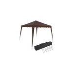 Tonnelle capri marron 3x3m pop - up pliable