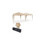 Tonnelle de jardin 3x6m cr�me syst�me pop - up r�glable