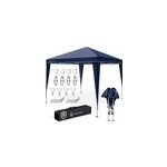 Tonnelle de jardin capri bleu 3x3m pliable