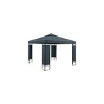 Tonnelle de jardin lorca anthracite 3x3m