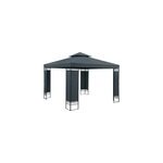 Tonnelle de jardin lorca anthracite 3x3m