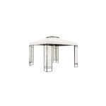 Tonnelle de jardin lorca crme 3x3m