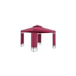 Tonnelle de jardin lorca violet bordeaux 3x3m