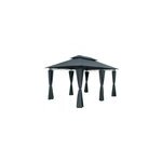 Tonnelle de jardin topas anthracite 4x3m