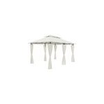 Tonnelle de jardin topas beige 4x3m