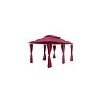 Tonnelle de jardin topas bordeau 4x3m