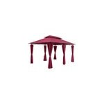 Tonnelle de jardin topas bordeau 4x3m