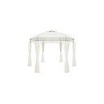 Tonnelle de jardin toscana beige � 3, 5 m ronde