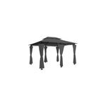 Tonnelle topas anthracite - pavillon tente de jardin barnum 4x3m ext�rieur f�te