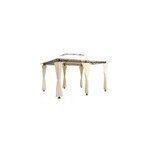 Tonnelle topas beige - pavillon tente de jardin barnum 4x3m ext�rieur f�te