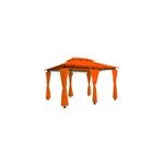 Tonnelle topas orange - pavillon tente de jardin barnum 4x3m ext�rieur f�te