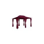 Tonnelle topas rouge - pavillon tente de jardin barnum 4x3m ext�rieur f�te