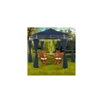 Tonnelle toscana bleu - 3, 5 m - pavillon - tente de jardin - barnum rond