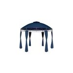 Tonnelle toscana bleu - 3, 5 m - pavillon - tente de jardin - barnum rond jardin