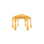Tonnelle toscana jaune 3, 5 m - pavillon - tente de jardin - barnum rond jardin
