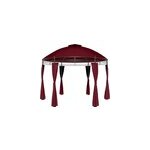 Tonnelle toscana rouge 3, 5 m - pavillon - tente de jardin - barnum rond jardin