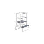 Tour d'apprentissage en bois gris 93x56x49cm pour enfant