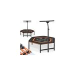 Trampoline de fitness mzft120 noir 120cmx35cm