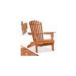 Transat de jardin adirondack pliable en bois d'acacia