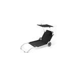 Transat de jardin crte anthracite en aluminium
