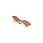 Transat de jardin pliable en bois fsc ; avec appuie - tête Transat de jardin pliable en bois fsc ; avec appuie - tête